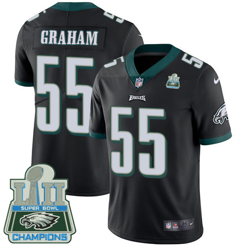 Nike Eagles #55 Brandon Graham Black Alternate Super Bowl LII Champions Men's Stitched NFL Vapor Untouchable Limited Jersey - Click Image to Close